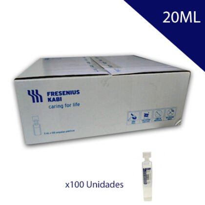 SUERO CLORURO DE SODIO 0,9% 20ML - CAJA X 100 AMP - Amamedical