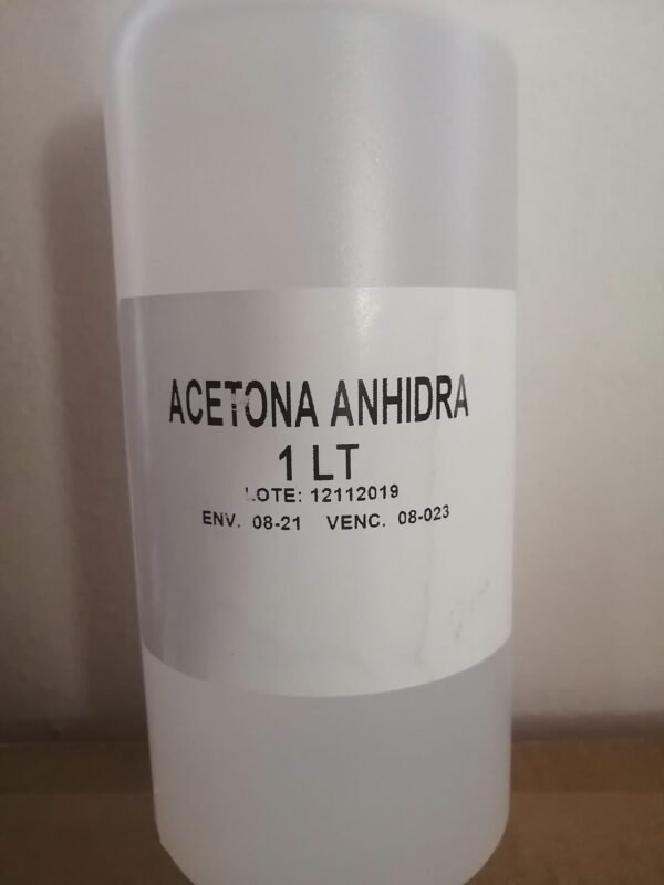 Acetona Anhidra 1 Litro - Amamedical