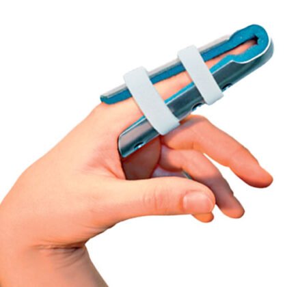 Ferula de dedo tipo c con velcro